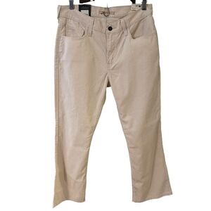 Levi's Premium Corduroy Pants Women Ivory Middy‎ Ankle Bootcut Size 29 NWT$108